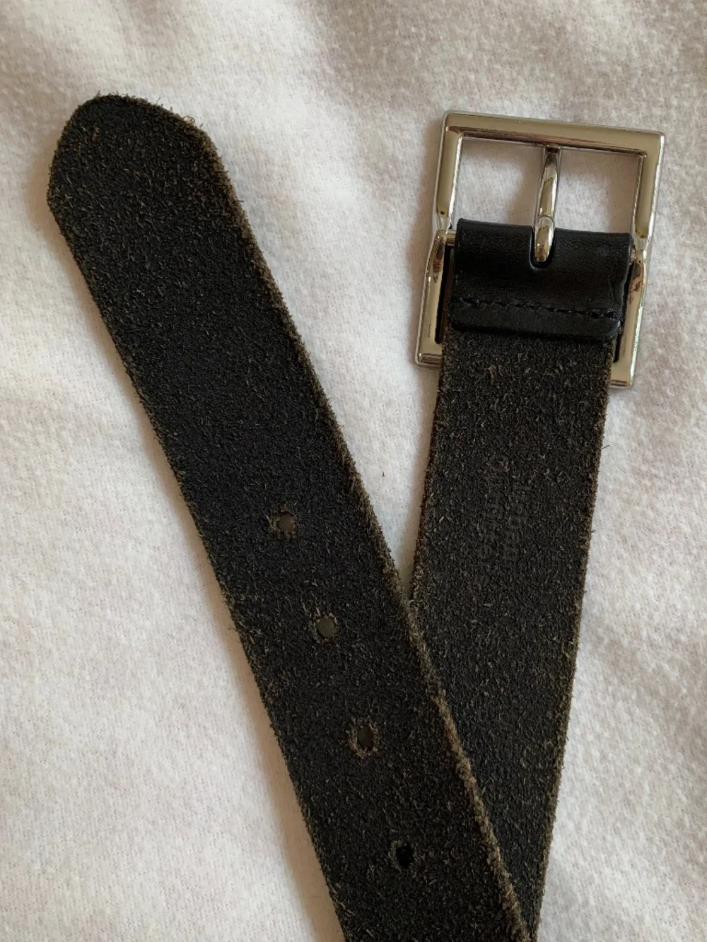 Urban Outfitters Square Buckle Leather Belt